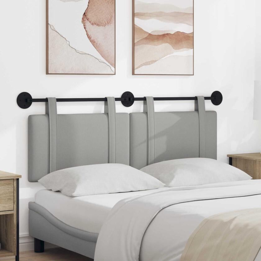 Hengende sengegavl Sky Grey Stoff