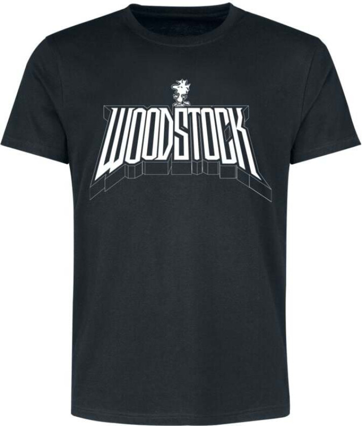 T-skjorte - Woodstock - S til 3XL - Herrer - svart