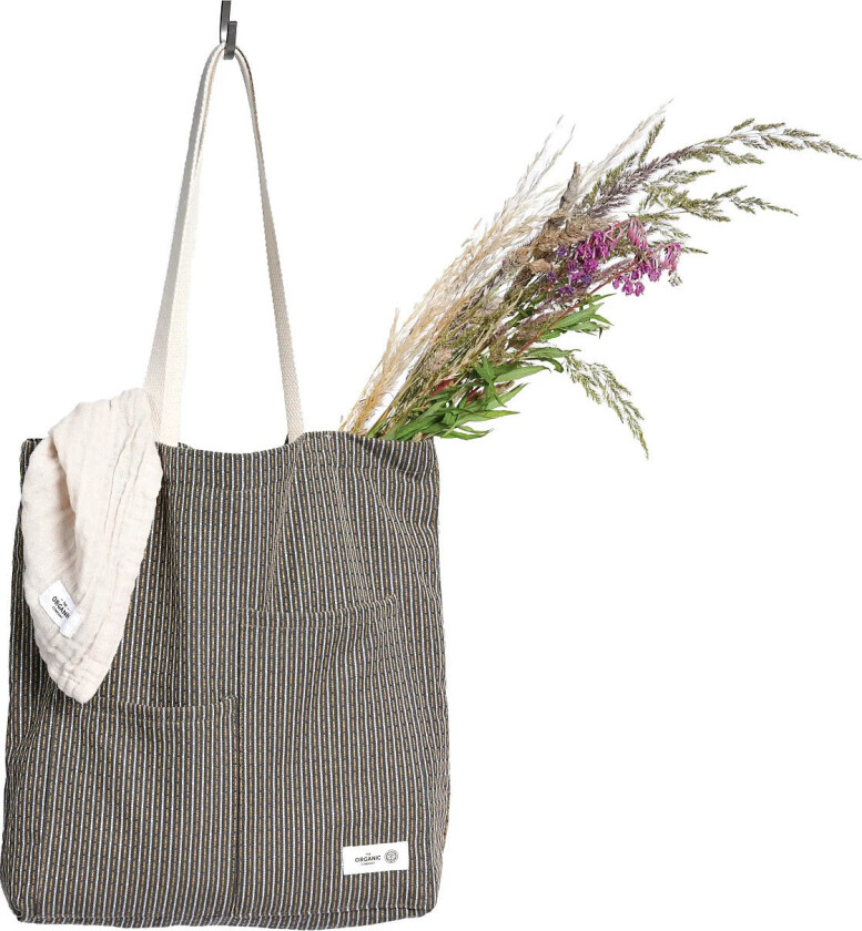 Piqué Tote Bag - Grey - 30X 35CM