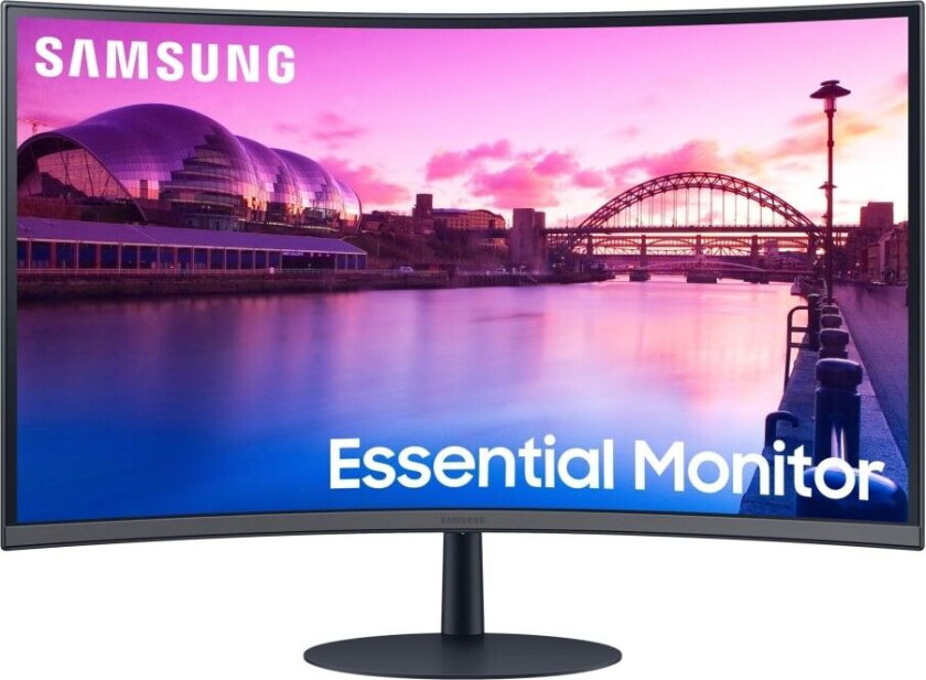 S27C390EAU - S39C Series - LED-skjerm - kurvet - 27 - 1920 x 1080 Full HD (1080p) @ 75 Hz - VA - 250 cd/m² - 3000:1 - 4 ms - 2xHDMI, DisplayPort - høyttalere - svart, mørkeblå/grå