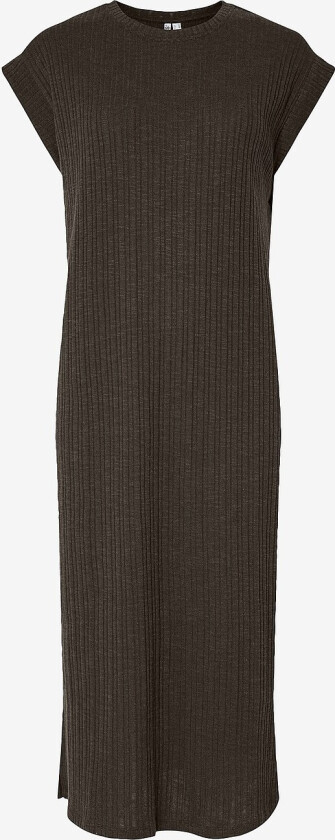Kjole pcLena SS Midi Dress - Brun