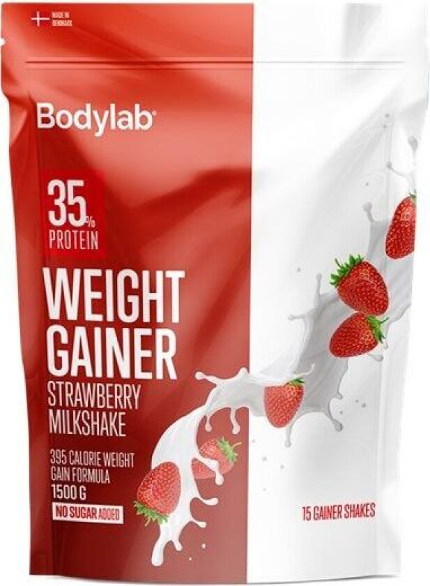 BodyLab Weight Gainer Jordbær Milkshake (1,5kg)
