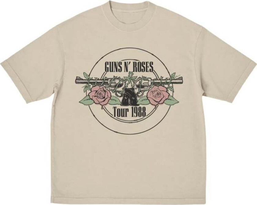 T-skjorte - Jungle Tour 1988 - S til 3XL - Herrer - beige
