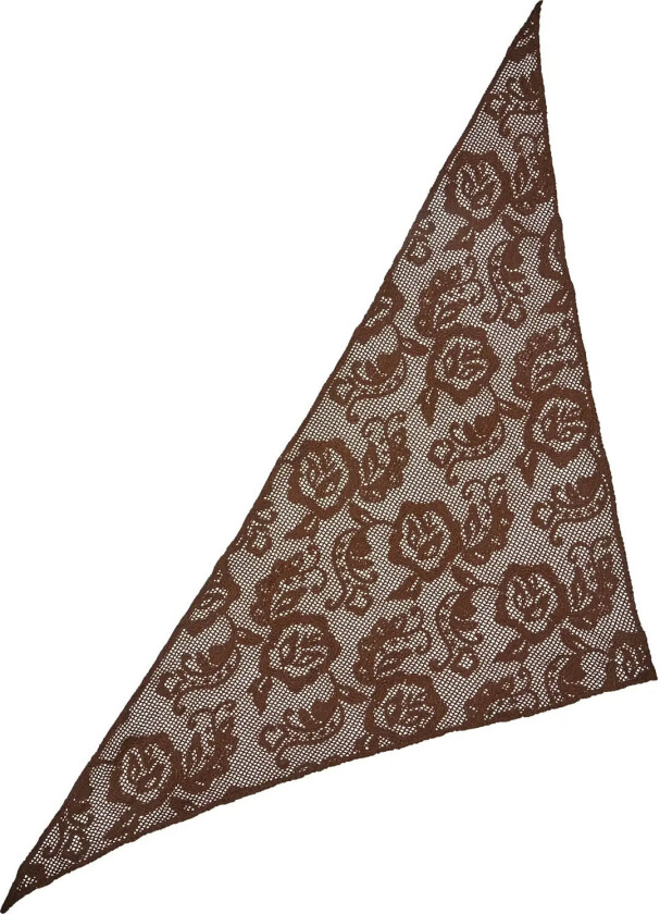 Croflora Triangle Scarf - Brown - ONE SIZE