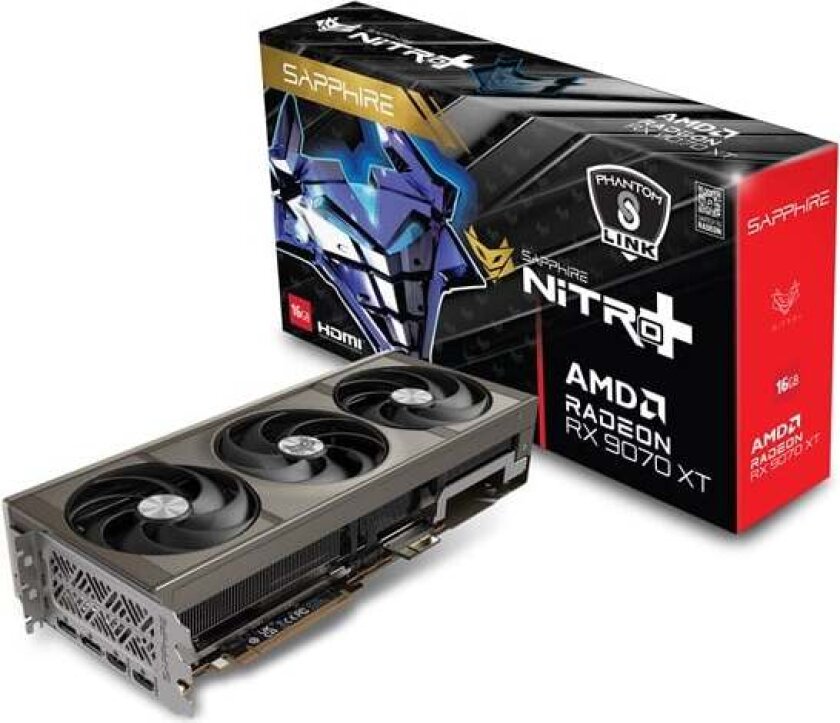 Radeon RX 9070 XT PhantomLink - 16GB GDDR6 RAM - Grafikkort
