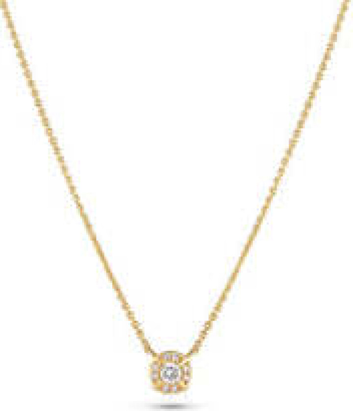Necklace Rome - 14k yellow gold or white gold 0,09 ct TW G-H VSab-grown diamonds