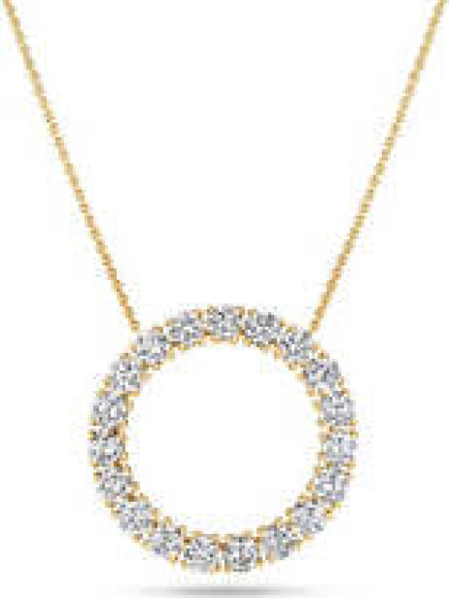 Bilde av Necklace Bellina - 14k yellow gold or white gold, 1.90 ct TW G-H VS lab-grown diamonds