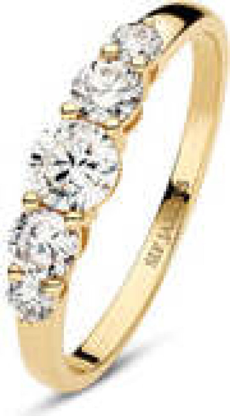 Bilde av Ring Tiara - 14k yellow gold or white gold 0.79 ct TW G-H VS lab-grown diamonds