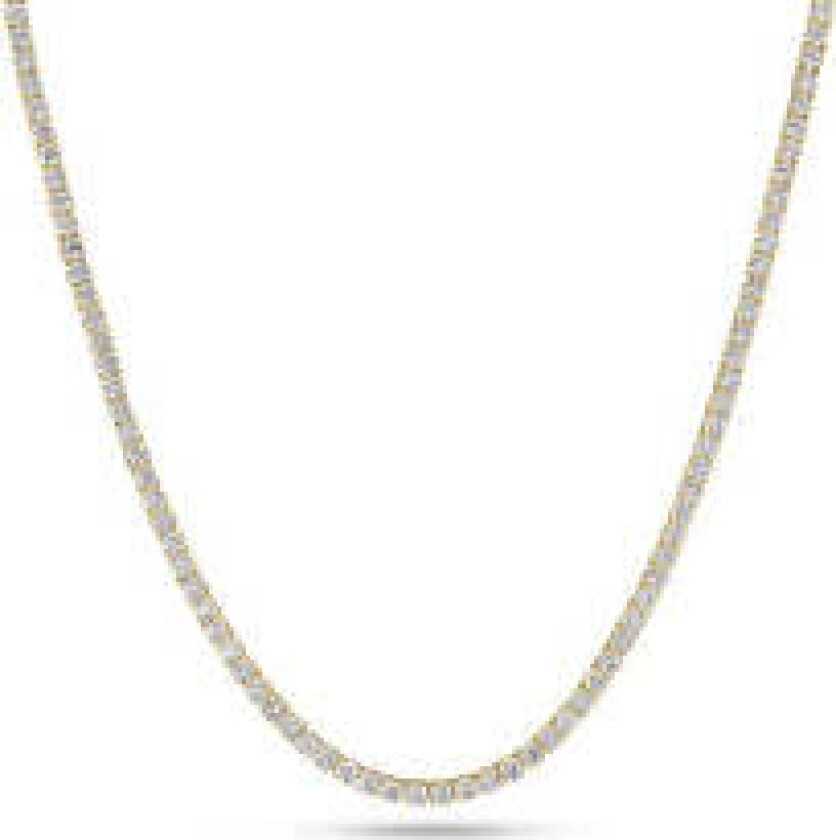Necklace Diamante Tennis - 14k yellow gold or white gold 14.88 ct TW G-H VS lab-grown diamonds