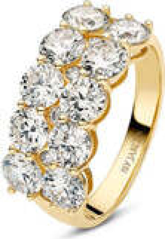 Ring Ariccia - 14k yellow gold or white gold 3.62 ct TW G-H VS lab-grown diamonds