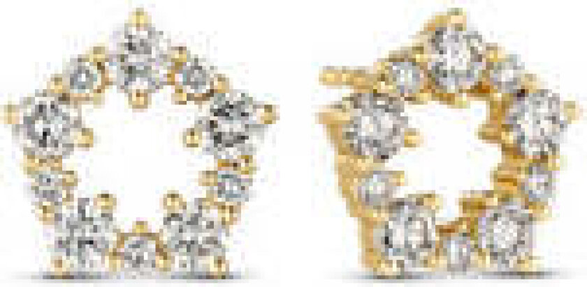 Earrings Brina - 14k yellow gold or white gold 1.01 ct TW G-H VS lab-grown diamonds