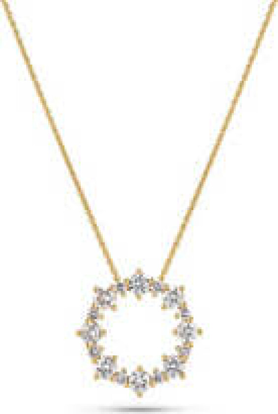 Bilde av Necklace Brina - 14k yellow gold or white gold 0.81 ct TW G-H VS lab-grown diamonds