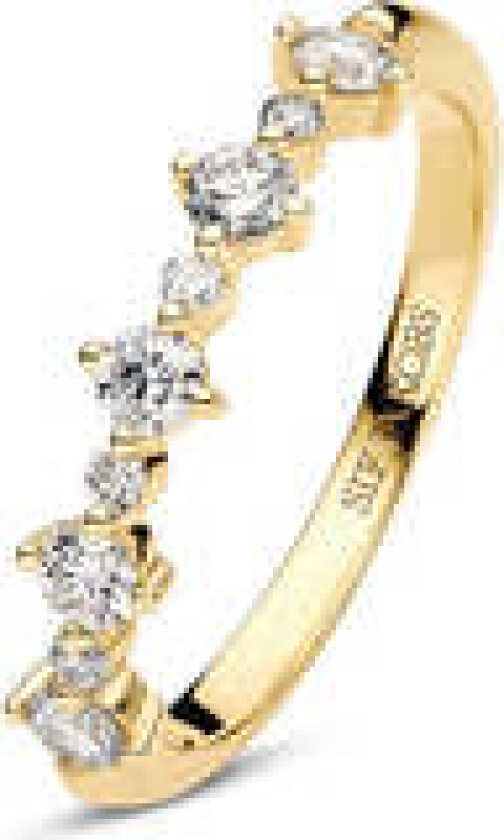 Ring Brina - 14k yellow gold or white gold 0.50 ct TW G-H VS lab-grown diamonds