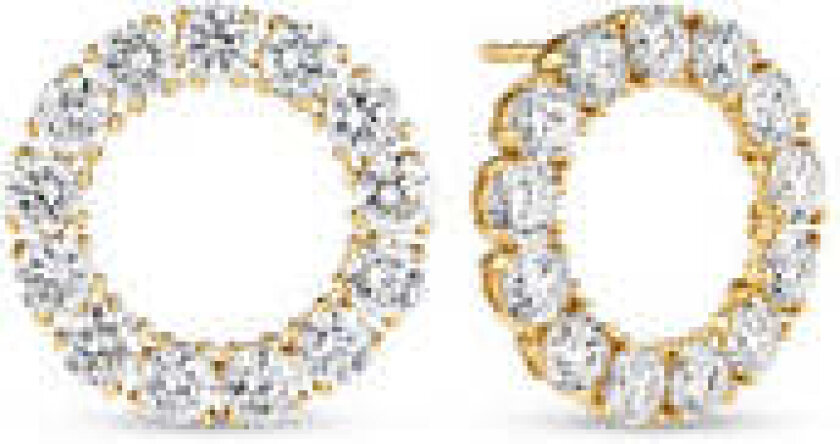 Earrings Bellina - 14k yellow gold or white gold, 1.80-2.60 ct TW G-H VS lab-grown diamonds