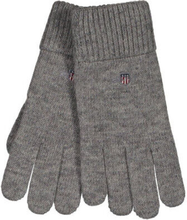 Shield Wool Gloves - Grey Melange One Size