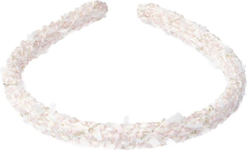 DARK Tweed Hair Band Thin Pale Rose