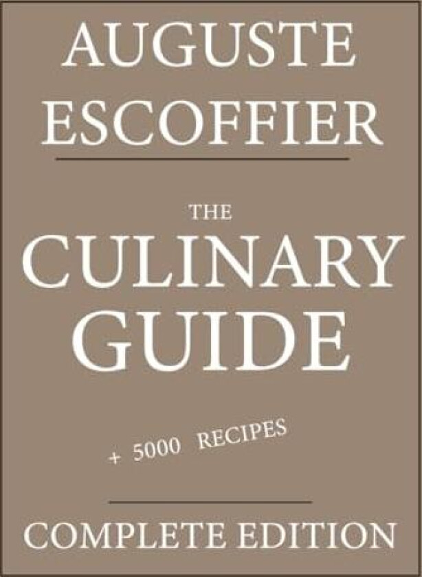 The Culinary guide av Auguste Escoffier (Paperback)