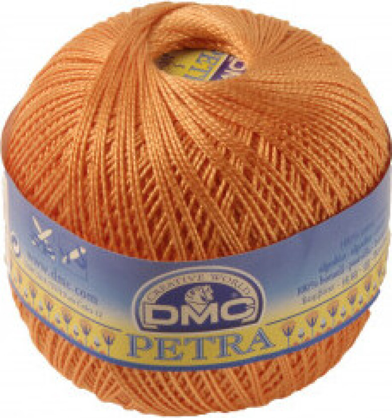 Petra No. 5 Heklegarn Unicolour 5722 Peach
