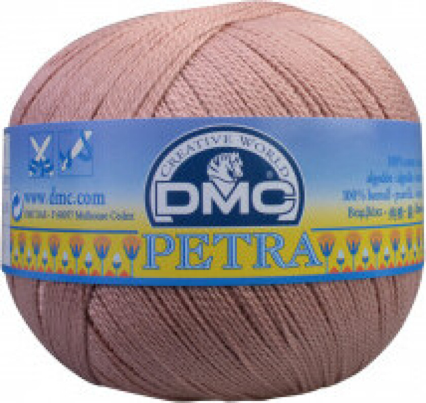 Petra nr. 5 Heklegarn Unicolor 5224 Gammel rose