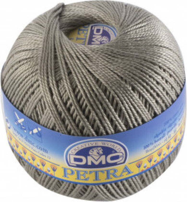 Petra No. 5 Heklegarn Unicolor 5646 Grågrønn