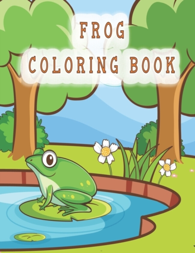 frog coloring book av Oussama Zinaoui (Paperback)