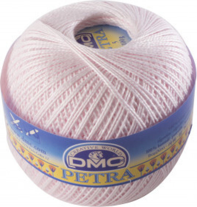 Petra No. 5 Heklegarn Unicolour 54461 Sart Rosa