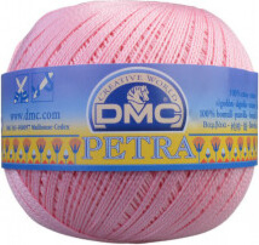 Petra No. 5 Heklegarn Unicolor 5151 Lys rosa