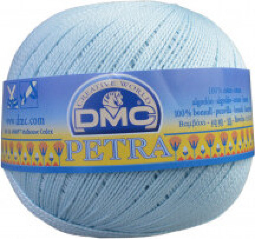 Petra nr. 5 Heklegarn Unicolour 54463 Baby Blue