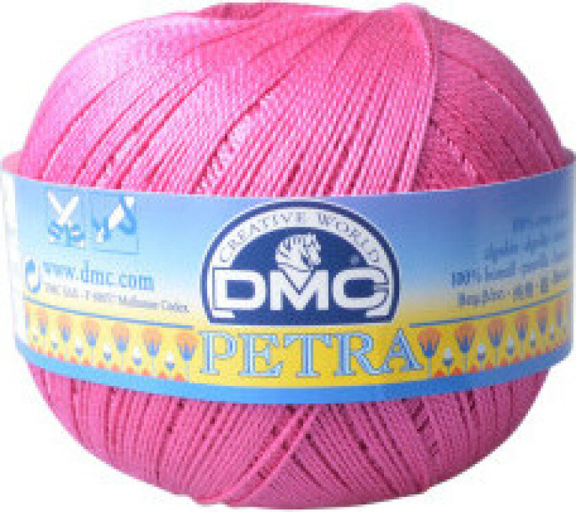 Petra No. 5 Heklegarn Unicolour 53607 Rosa