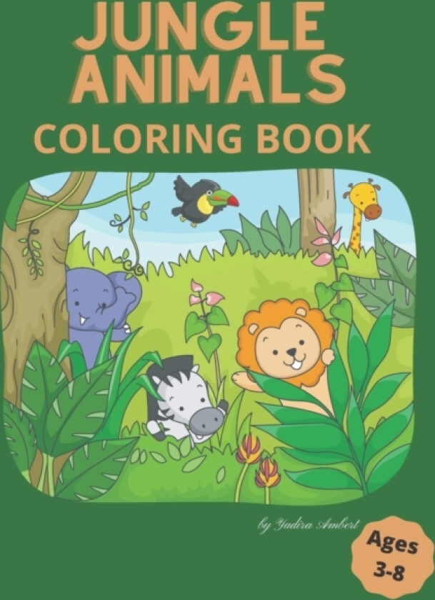 Jungle Animals Coloring Book av Yadira Ambert (Paperback)