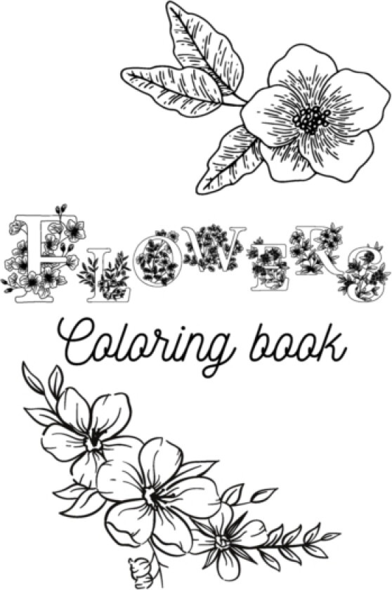 Flowers coloring book av Hanna Dudar (Paperback)
