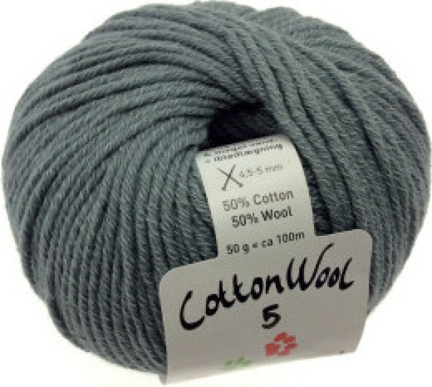 CottonWool 5 Unicolor 724 Petrol Grå
