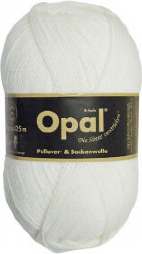 Uni 4-trådet Garn Unicolor 2620 Hvit
