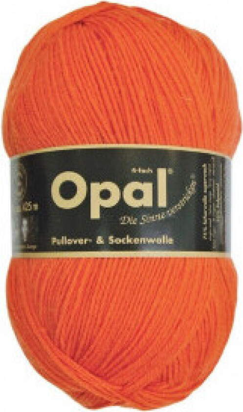 Uni 4-trådet Garn Unicolor 5181 Oransje
