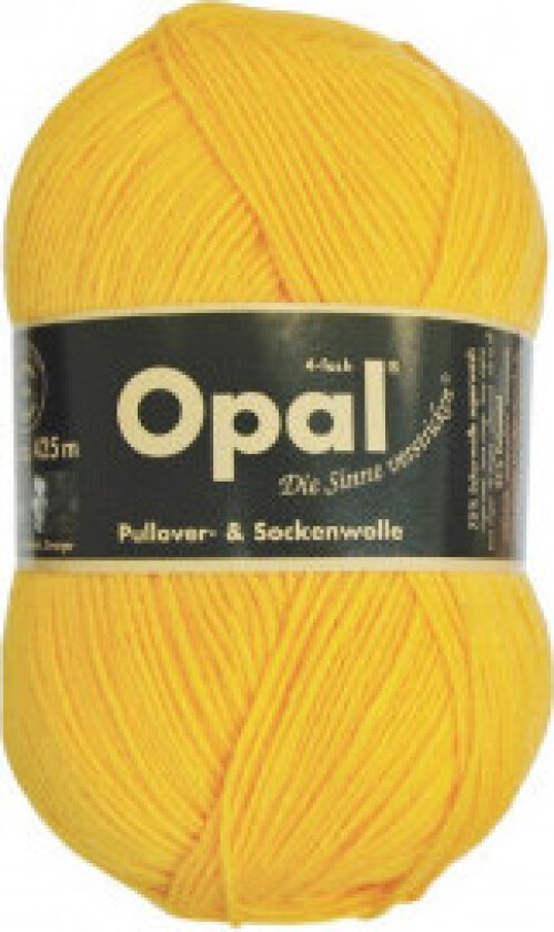 Uni 4-trådet garn Unicolor 5182 Solgul