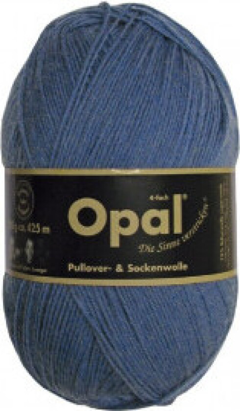 Uni 4-trådet garn Unicolour 5195 Denim Blå