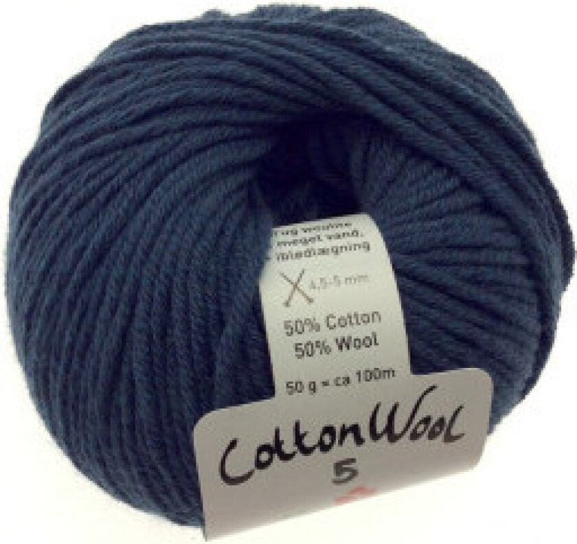 CottonWool 5 Unicolor 748 Dempet Mørk Blå