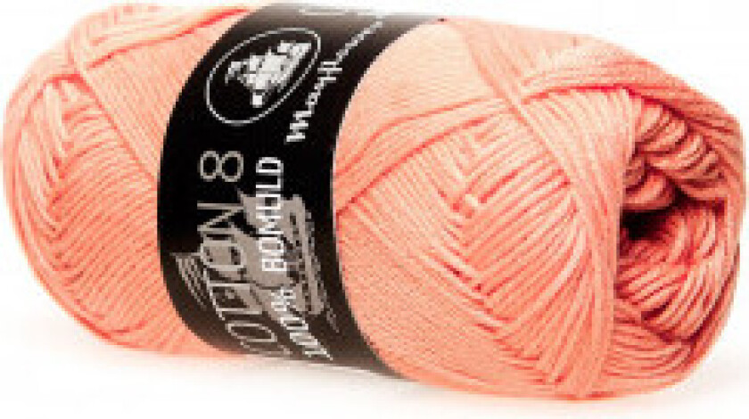 Cotton 8/4 Garn Unicolor 1497 Støvete oransje