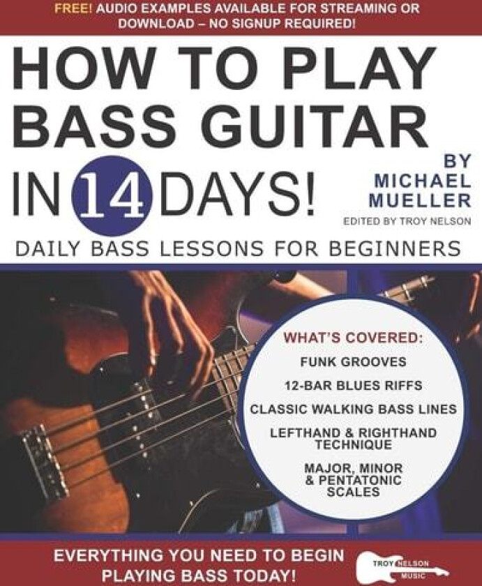 How to Play Bass Guitar in 14 Days av Michael Mueller (Paperback)