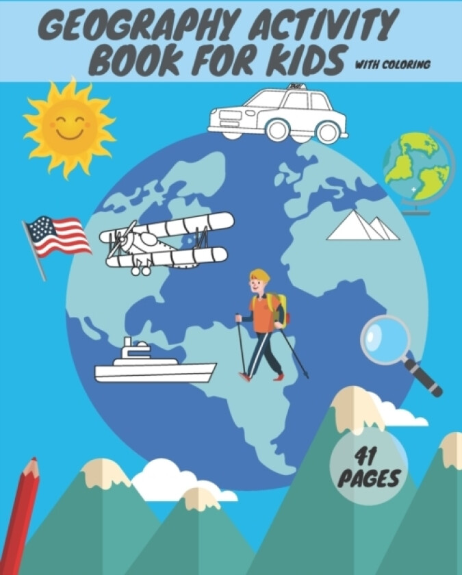 Geography activity book for kids with coloring av Hub Publishing (Paperback)