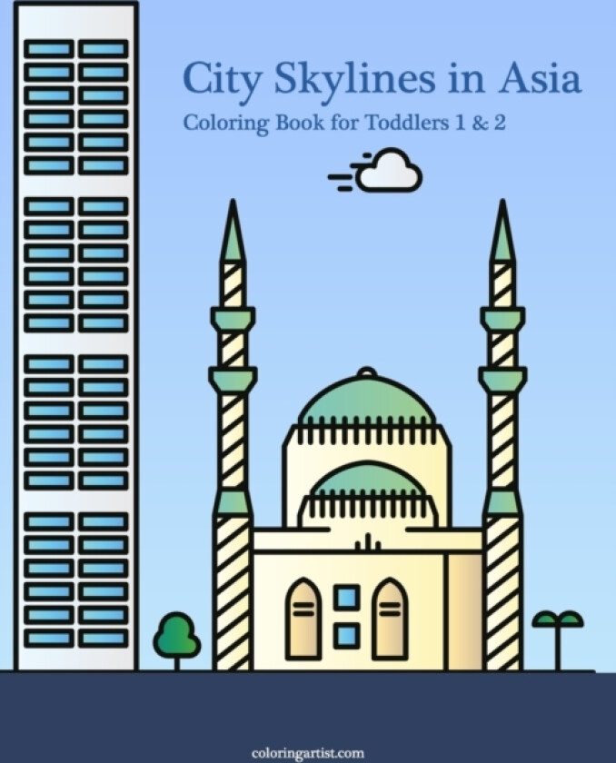 City Skylines in Asia Coloring Book for Toddlers 1 & 2 av Nick Snels (Paperback)