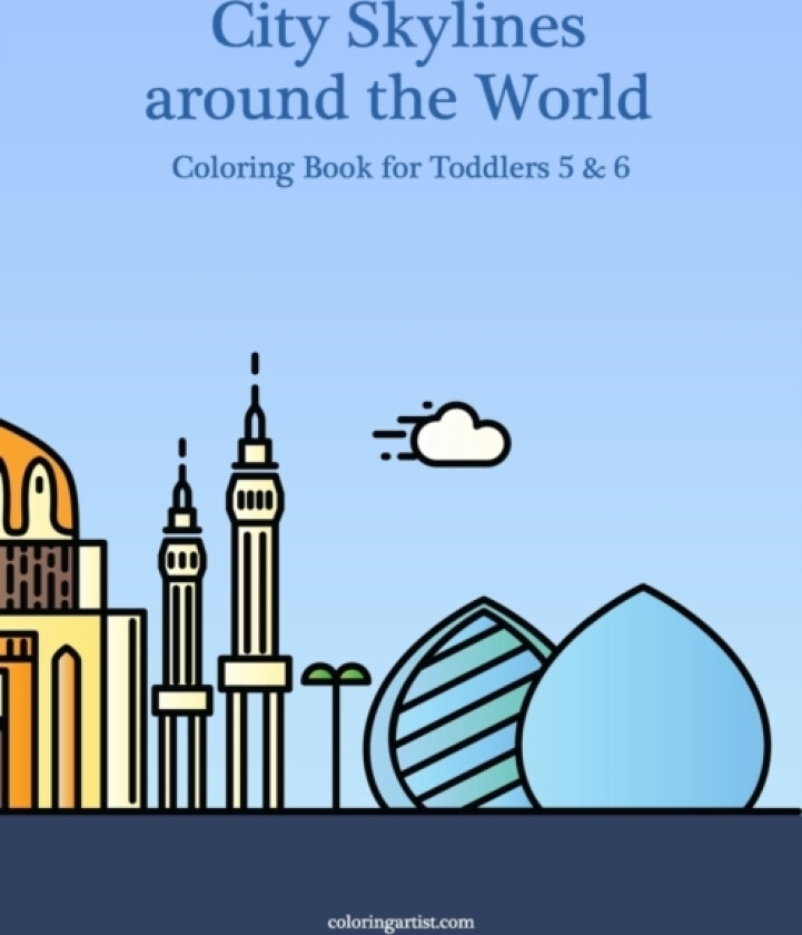 City Skylines around the World Coloring Book for Toddlers 5 & 6 av Nick Snels (Paperback)
