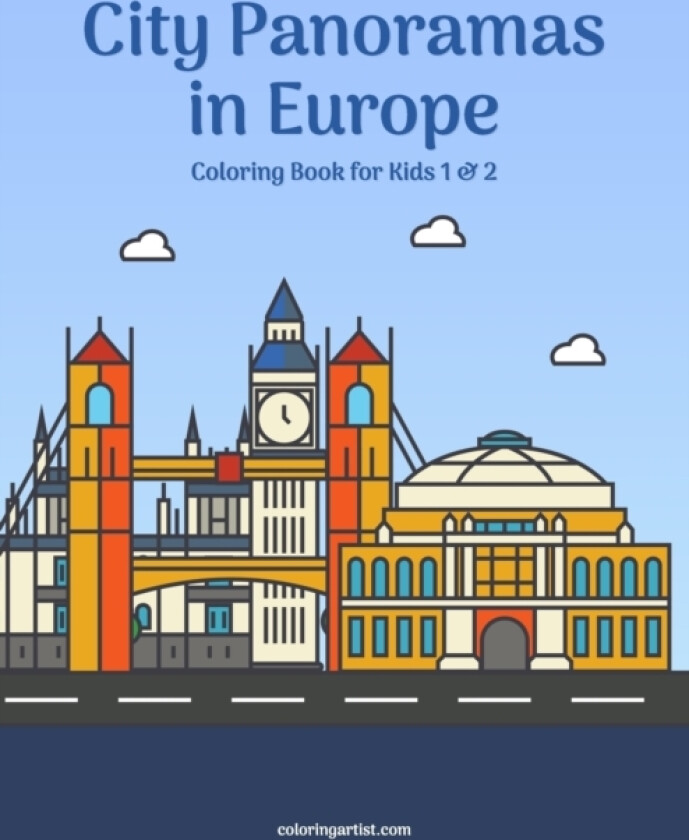 City Panoramas in Europe Coloring Book for Kids 1 & 2 av Nick Snels (Paperback)