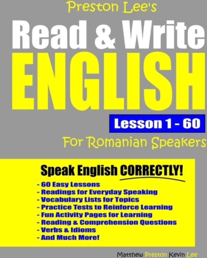 Preston Lee's Read & Write English Lesson 1 - 60 For Romanian Speakers av Matthew Preston, Kevin Lee (Paperback)