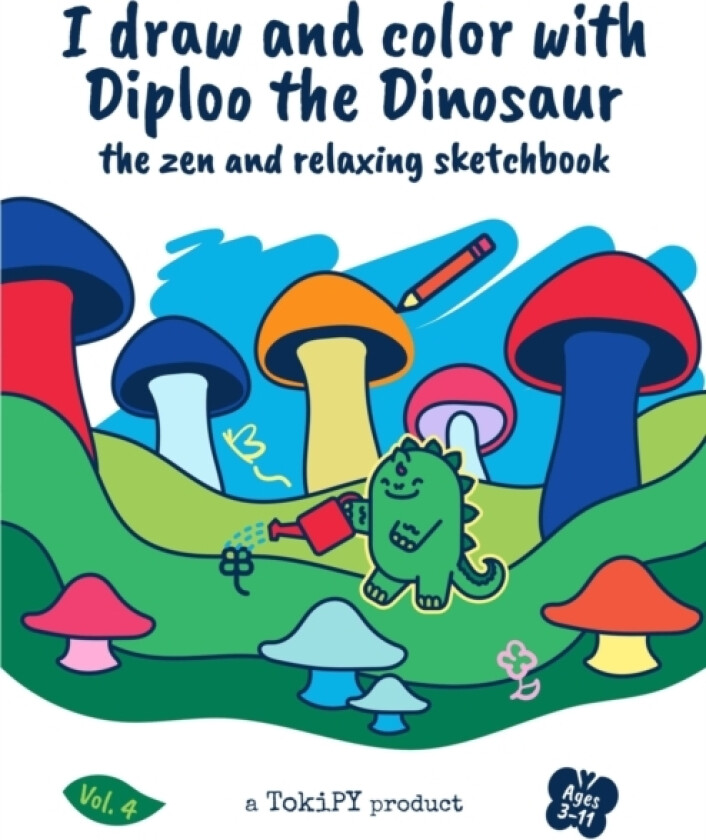 I draw and color with Diploo the Dinosaur av Denys Poulat (Paperback)