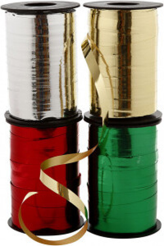 Bilde av Gavebånd, B: 10 mm, blank, 4x250 m/ 1 pk.