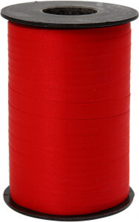 Gavebånd, rød, B: 10 mm, matt, 250 m/ 1 rl.