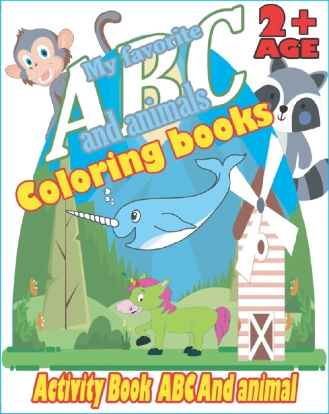 My favorite coloring book abc and animals av Saoudpro (Paperback)
