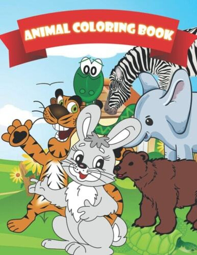 Kids Animal Coloring Book For Kids Aged 3-8 av gogh notes (Paperback)