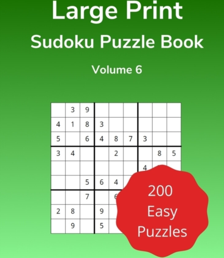 Large Print Sudoku Puzzle Book Volume 6 av Figure It Out Media (Paperback)